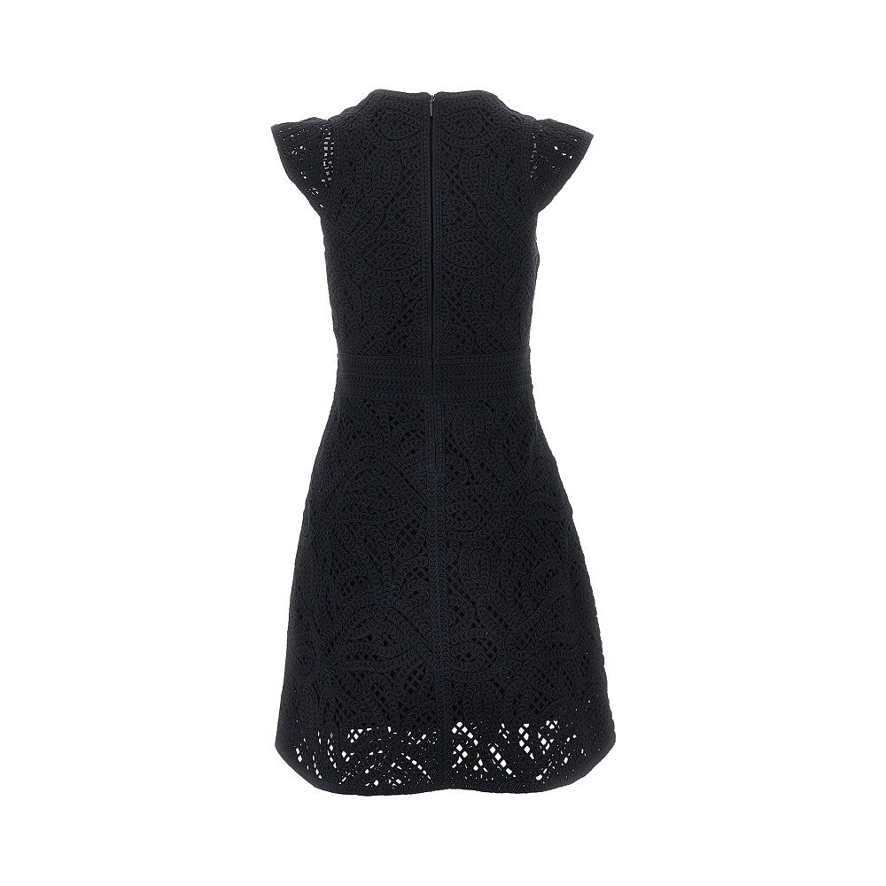 EMPORIO ARMANI Cornely embroidered fabric mini dress