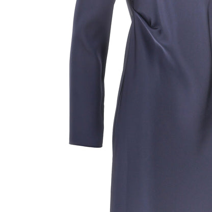 EMPORIO ARMANI Satin-effect tecno twill midi dress