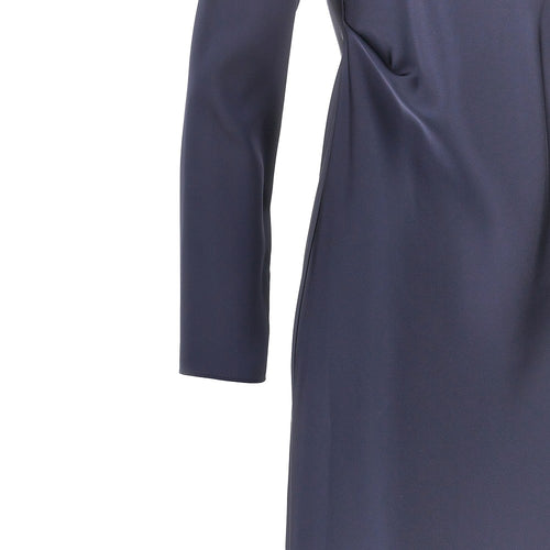 EMPORIO ARMANI Satin-effect tecno twill midi dress