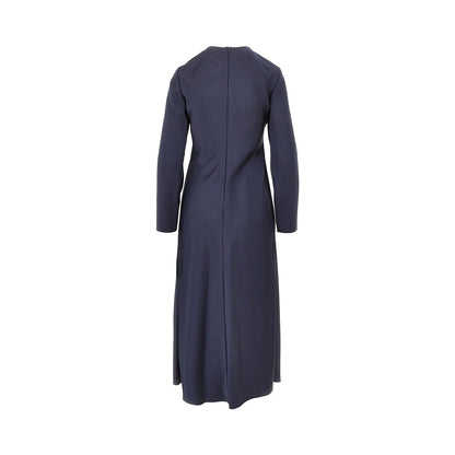 EMPORIO ARMANI Satin-effect tecno twill midi dress