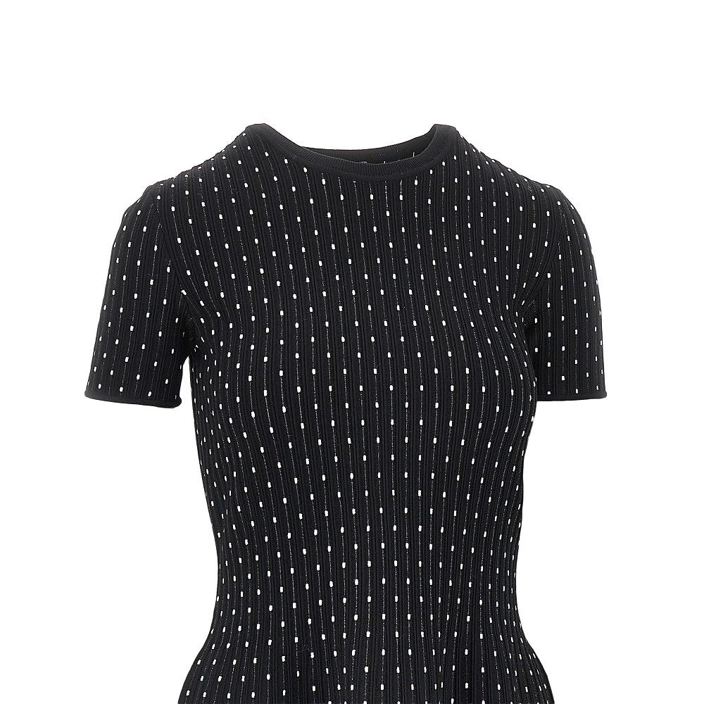 EMPORIO ARMANI Ottoman knitted mini dress
