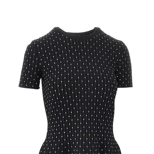 EMPORIO ARMANI Ottoman knitted mini dress