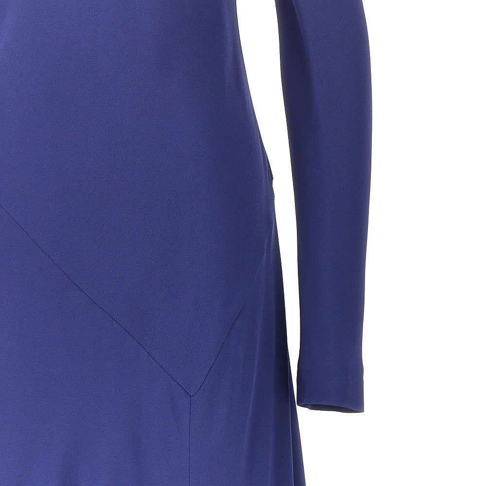 Alberta Ferretti Asymmetrical neckline long dress