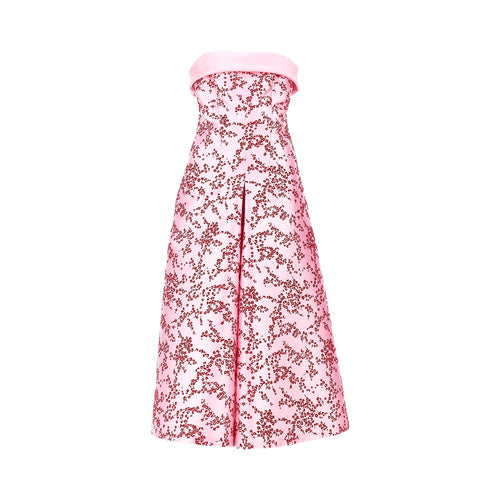 Alberta Ferretti Floral mikado midi dress