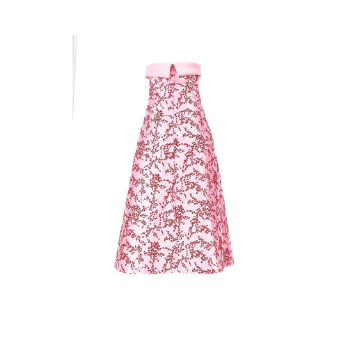 Alberta Ferretti Floral mikado midi dress