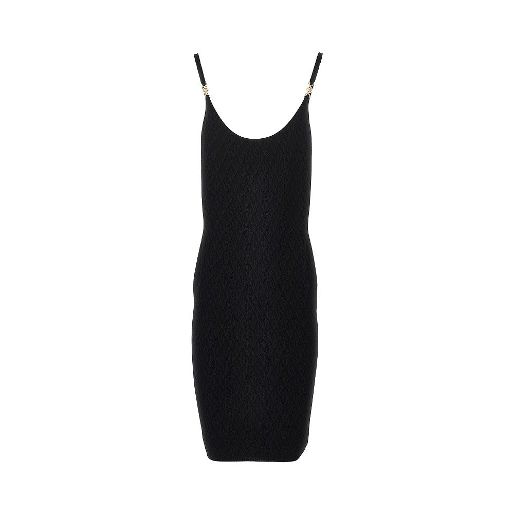 VERSACE Jacquard knit knee-length dress