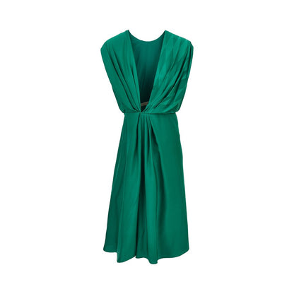 VERSACE Diamond motif silk-blend midi dress