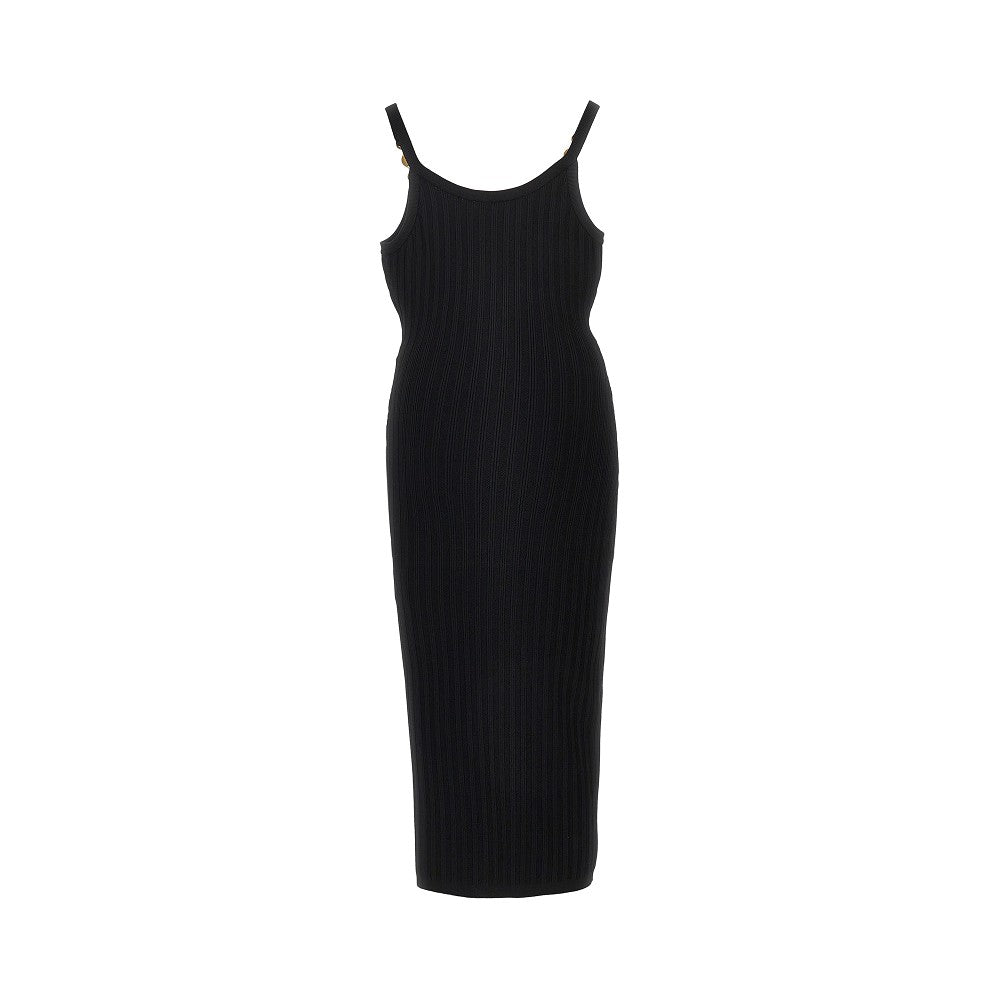 VERSACE Knitted midi dress with Medusa motif