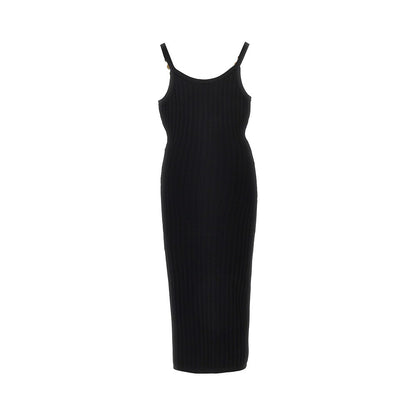 VERSACE Knitted midi dress with Medusa motif