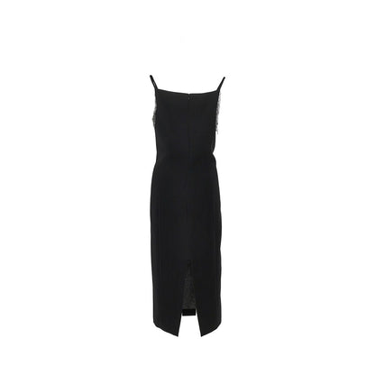 PINKO Midi dress with jewelled shoulders