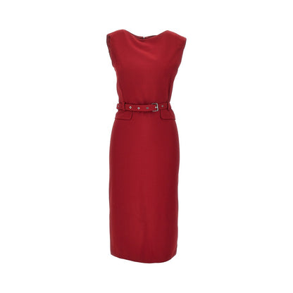 PINKO Crepe midi dress with belt