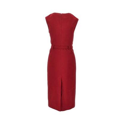 PINKO Crepe midi dress with belt