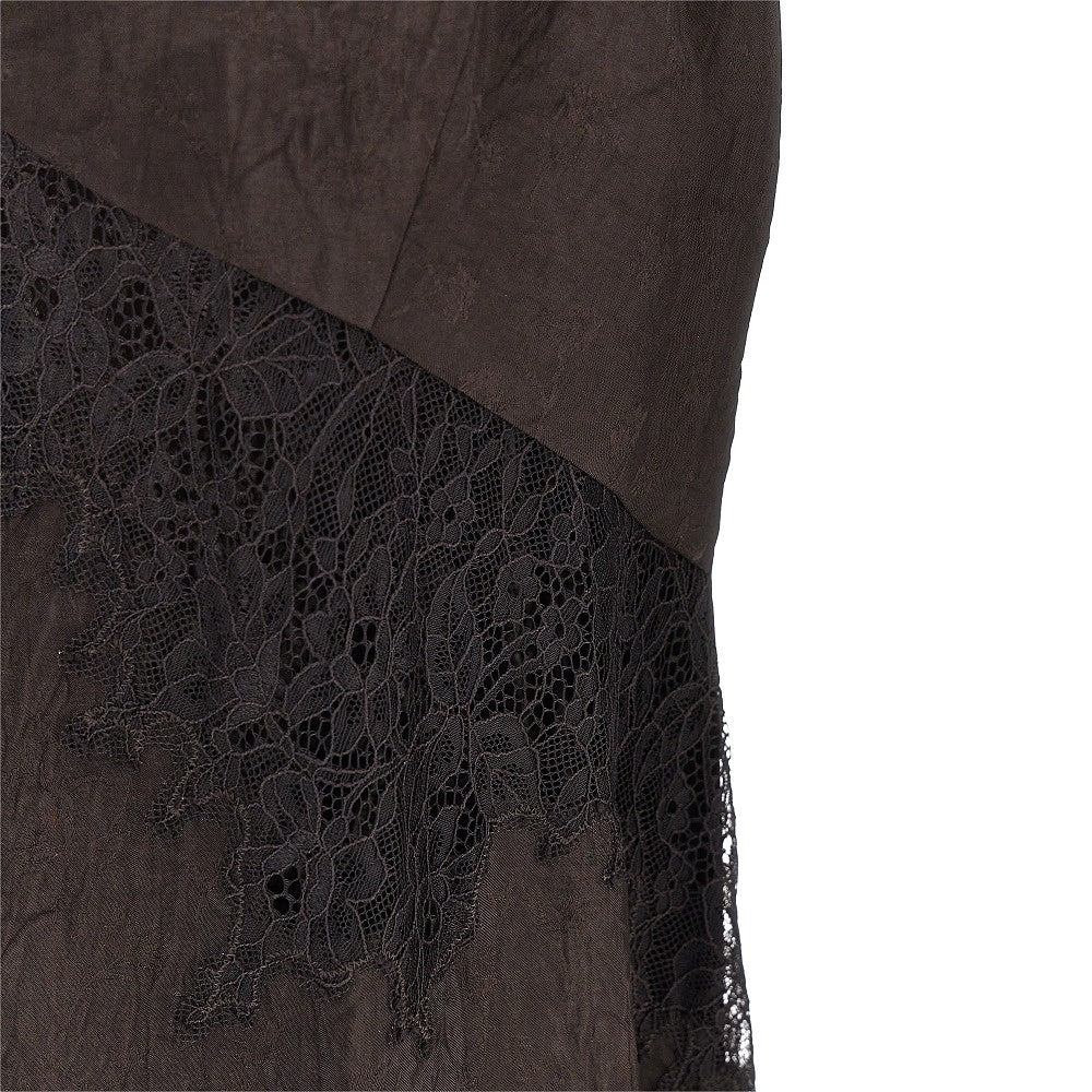 PINKO Jacquard fabric and lace slipdress
