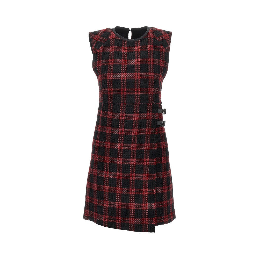 PINKO Wool-blend tweed short dress