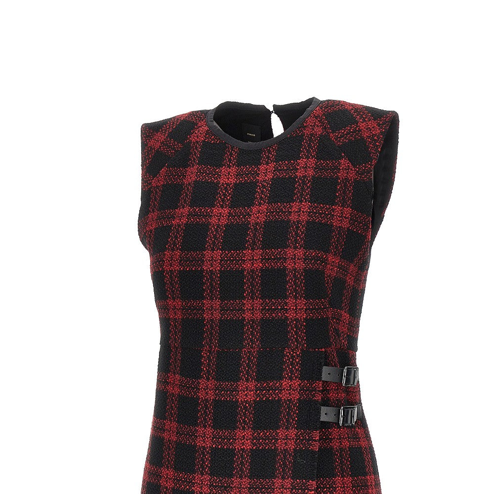 PINKO Wool-blend tweed short dress