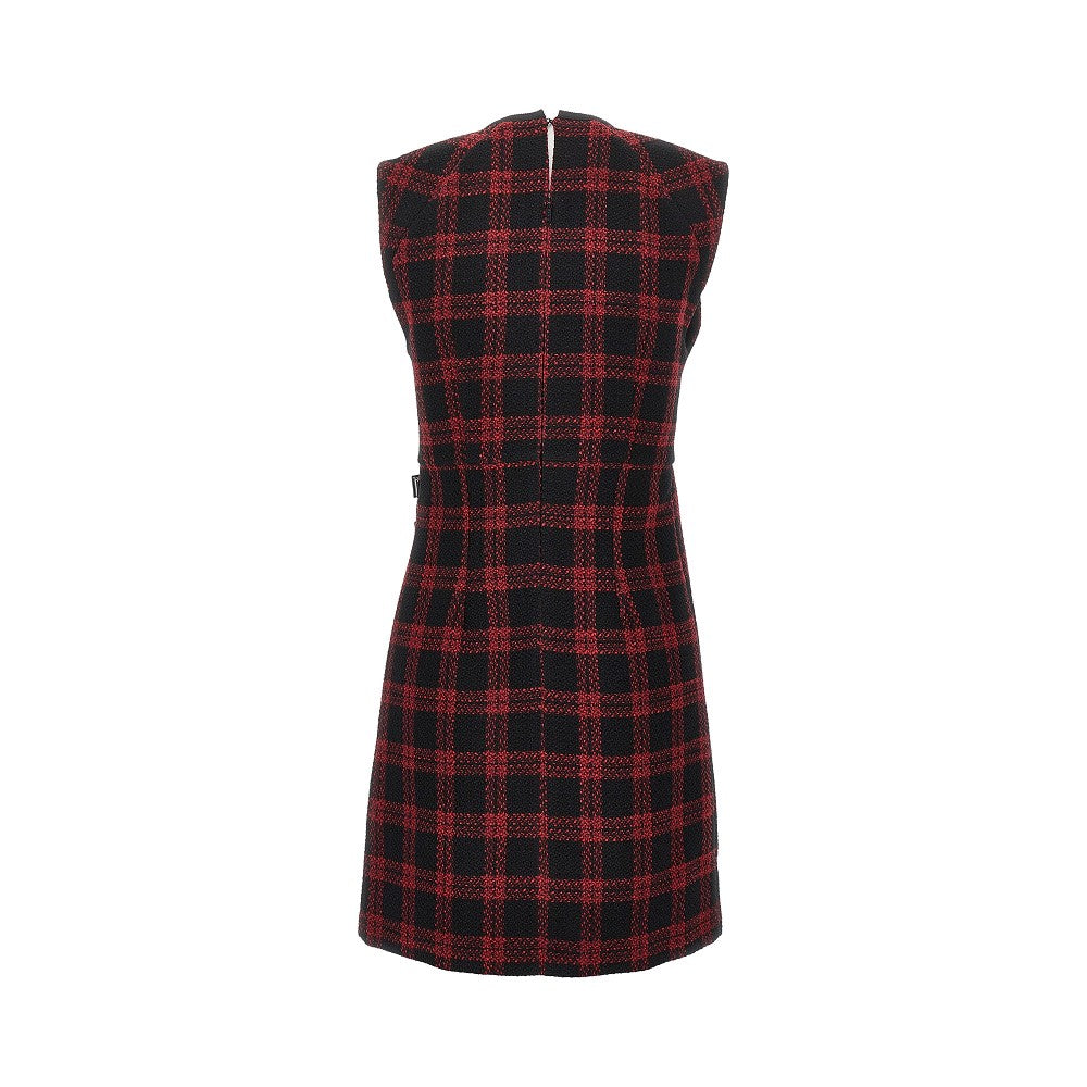 PINKO Wool-blend tweed short dress