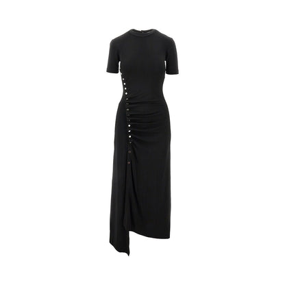 RABANNE Gathered jersey dress