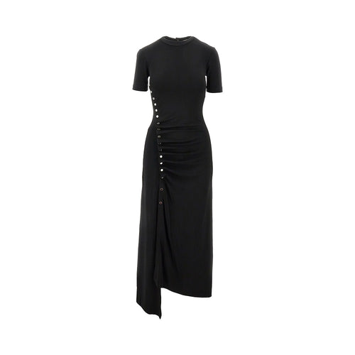 RABANNE Gathered jersey dress