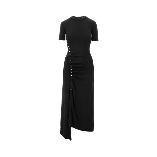 RABANNE Gathered jersey dress
