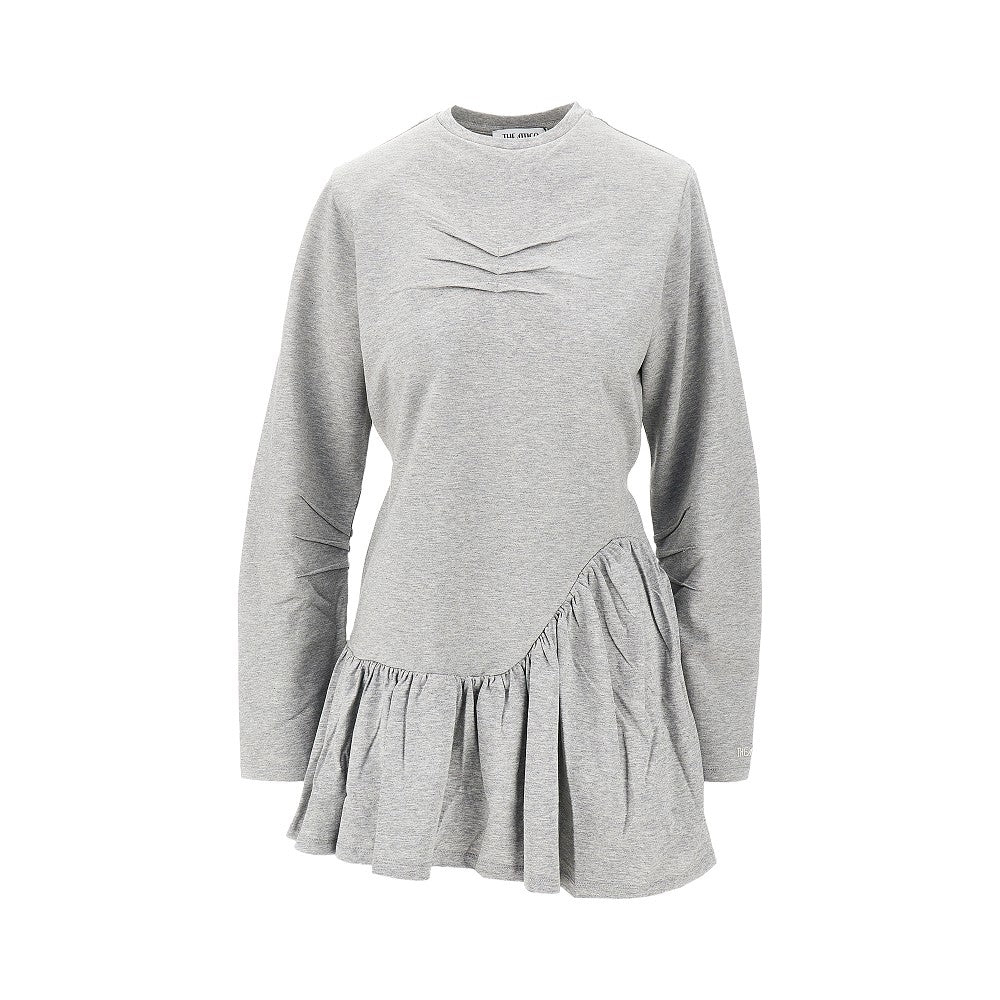 THE ATTICO Mélange jersey mini dress