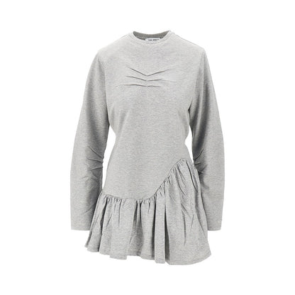 THE ATTICO Mélange jersey mini dress