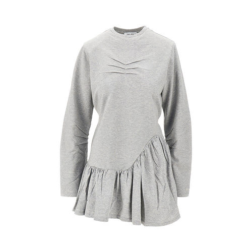THE ATTICO Mélange jersey mini dress