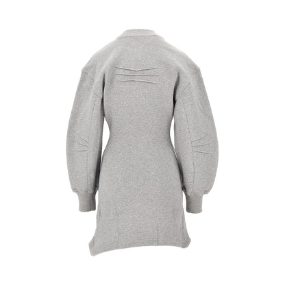 THE ATTICO Mèlange cotton mini dress