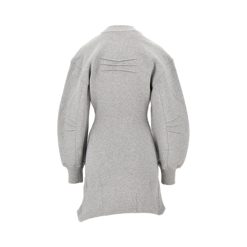 THE ATTICO Mèlange cotton mini dress