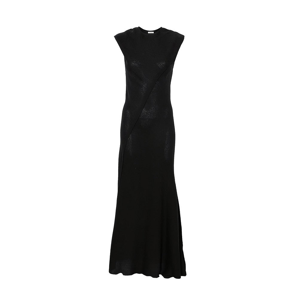 THE ATTICO Scooped back wool long dress