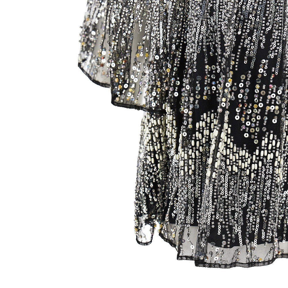 Rabanne Embroidered off-the-shoulder top