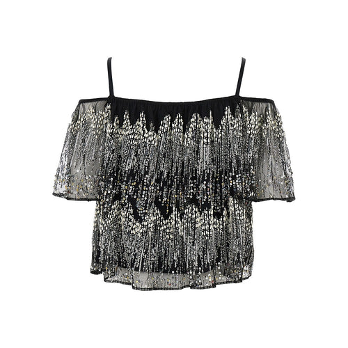Rabanne Embroidered off-the-shoulder top