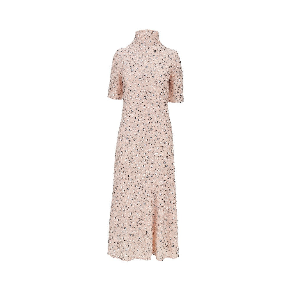 Rabanne Floral sequins embroidery midi dress