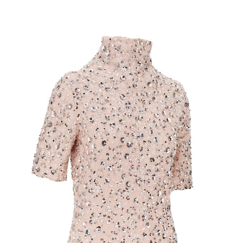Rabanne Floral sequins embroidery midi dress