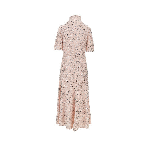 Rabanne Floral sequins embroidery midi dress