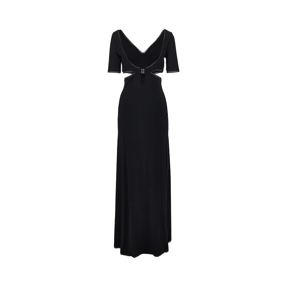 Rabanne Floral embroidery lingerie long dress
