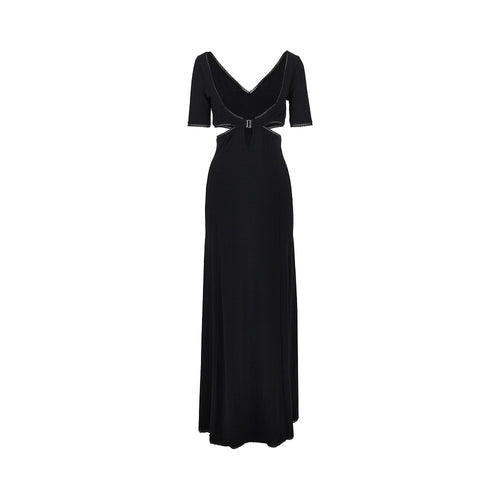 Rabanne Floral embroidery lingerie long dress
