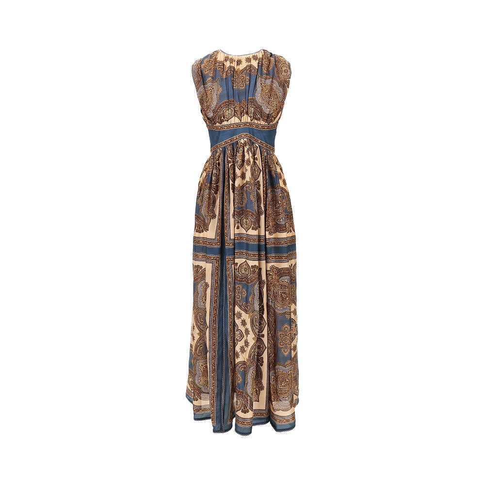 ZIMMERMANN Mahon' Paisley silk long dress