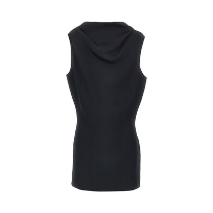 KHAITE Crepe satin mini dress