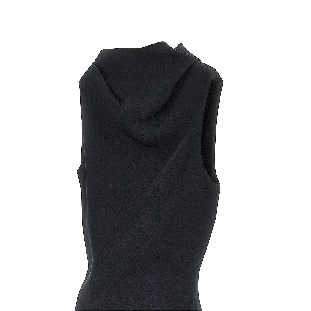 KHAITE Crepe satin mini dress