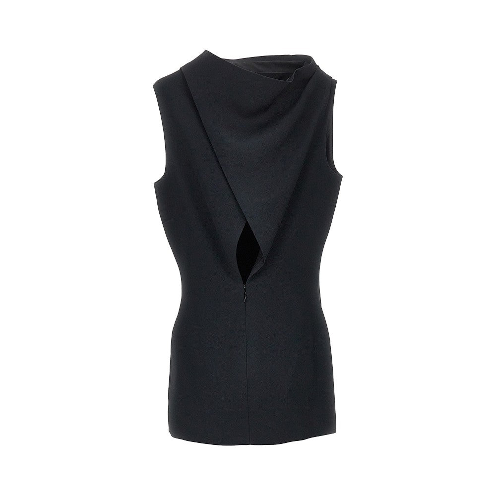 KHAITE Crepe satin mini dress