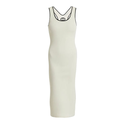 GUCCI Ribbed knit midi dress