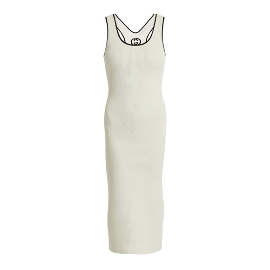 GUCCI Ribbed knit midi dress