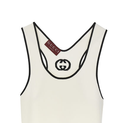 GUCCI Ribbed knit midi dress