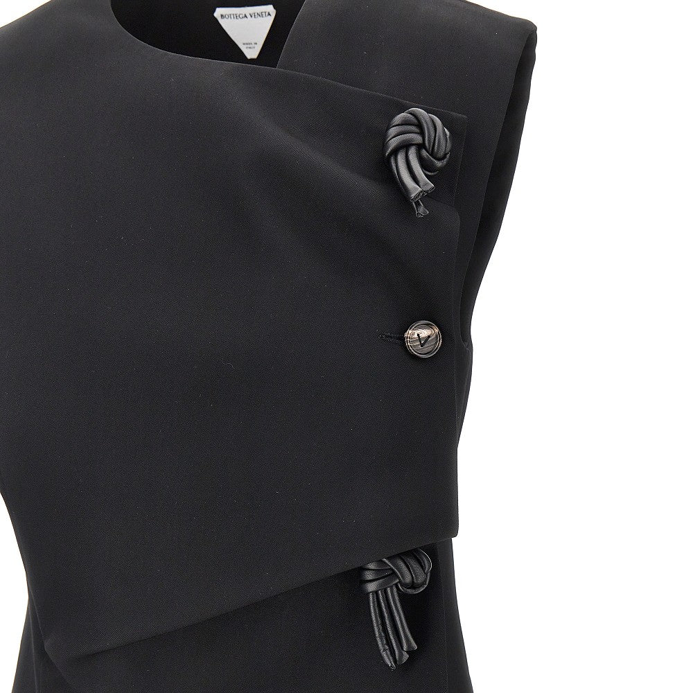 Bottega Veneta Wool twill dress with Knot details