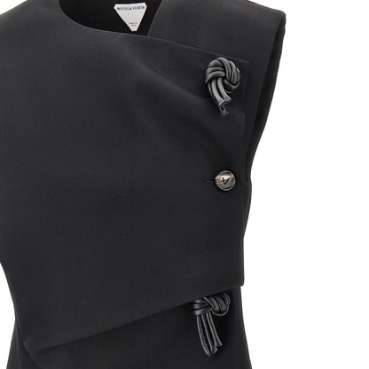 Bottega Veneta Wool twill dress with Knot details