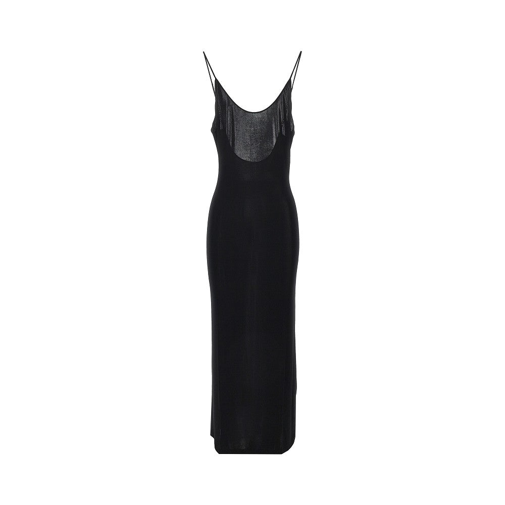 SAINT LAURENT Stretch viscose long dress