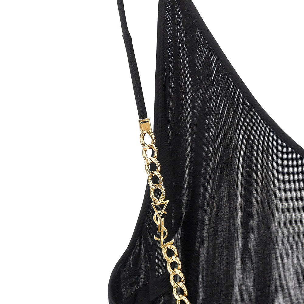 SAINT LAURENT Stretch viscose long dress