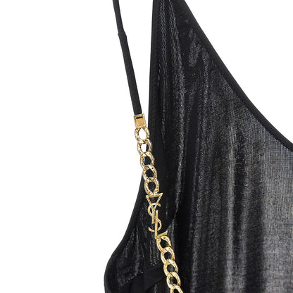SAINT LAURENT Stretch viscose long dress