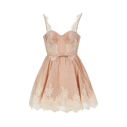 ZIMMERMANN 'Valiant' lace trim organdy mini dress