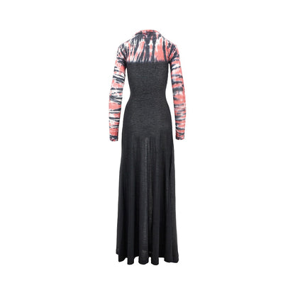 BALENCIAGA Extreme Tie Dye jersey long dress
